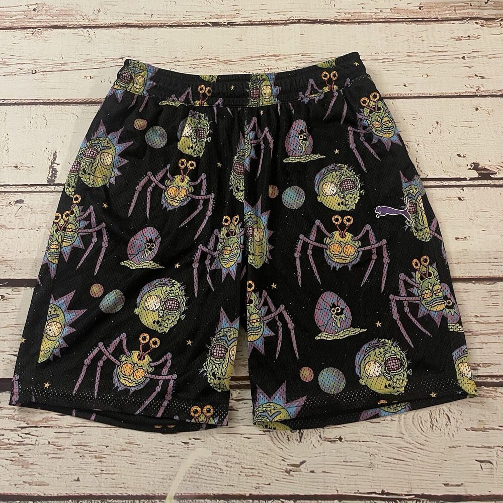 PUMA x Rick And Morty LaMelo Basketball DryCell Shorts Men XL Black NWOT